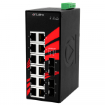 Switch: 12 x 10/100/1000BaseT(X), 4 x SFP, -10 kuni 70&deg;C, mittemanageeritav, DIN