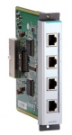 Moodul EDS-600 seeria switchidele: 4 x 10/100BaseT(X), IEEE 1588 PTP V2 protokolli tugi, -40 kuni 75˚C