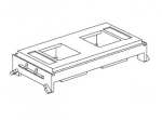 Plaat 2xRJ45 raamile CYB+BK2