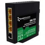 Switch: 5 x PoE+ 10/100BaseT(X, 44 VDC - 57 VDC, -40&deg;C kuni +80&deg;C