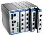 Modulaarne switch: 4 lisamooduli v&otilde;imalus, kokku kuni 16 fast Ethernet porti, -40 kuni 75&deg;C DIN