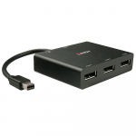 DisplayPort splitter, 1 sisse/ 3 v&auml;lja, 1x mini DP sisend, 3x DP v&auml;ljund