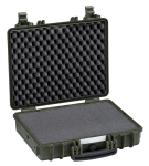 Kohver 474x415x149mm, veekindel, roheline, vahuga, IP67, 3.9kg