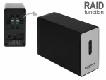 K&otilde;vakettakarp 2 x 2.5&Prime; SATA HDD/SSD, USB 3.1-C sisend, Raidiga