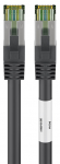V&otilde;rgukaabel Cat8.1 S/FTP 2.0m, must, S/FTP, PiMF, LSZH, Cu