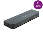 KVM switch: 4 porti, Displayport, USB 3.0, kaablitega, v&auml;ljund Displayport v&otilde;i HDMI, DP kuni 7680x4320, HDMI kuni 3840x2160