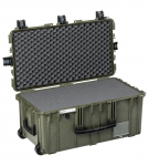 Kohver 832x466x369mm, veekindel, roheline, vahuga, ratastega, IP67, 11.8kg