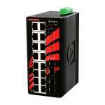 Switch: 16 x 10/100/1000BaseT(X) PoE+, 4 x SFP, -40 kuni 80&deg;C, mittemanageeritav, DIN, 48-55VDC