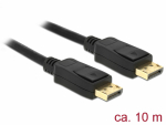 DisplayPort kaabel 10.0m, 3840x2160@60Hz, DP 1.2, must