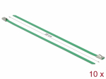 Kaablisidemed 200x4,6mm, terasest, rohelised (10tk)