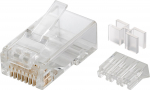 Modularpistik RJ45 Cat6A UTP, &uuml;hekiulisele/mitmekiulisele 23-26 AWG, kahe juhtmetasandajaga (10tk)