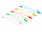 Kaablisidemed m&auml;rgisega 250 x 2.7mm, v&auml;rvilised (10tk)