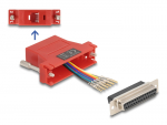 &Uuml;leminek D-Sub 25pin (F) - RJ12 (F) &uuml;hendamiskomplekt, punane