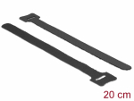 Takjapael kaabliside 12mm x 200mm, must, (10.tk)