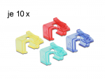 Vahetusklambrid RJ45 pistikule -punane, sinine, roheline, kollane, 10tk igat v&auml;rvi