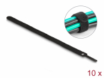 Takjapael kaabliside 12mm x 300mm, must (10.tk)