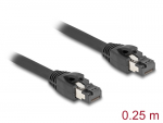 V&otilde;rgukaabel Cat8.1 S/FTP 0.25m, must