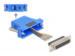 &Uuml;leminek D-Sub 25pin (F) - RJ12 (F) &uuml;hendamiskomplekt, sinine