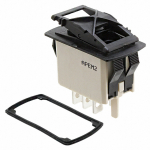 Klahvl&uuml;liti, DPDT 5A 24V dc, paneelile, Snap-In, Mom-Off-Mom, IP68