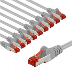 V&otilde;rgukaabel Cat6 S/FTP 2.0m, 10tk komplekt, hall , PiMF
