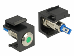 Keystone moodul: roheline 6V LED, must, lame