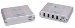 USB 2.0 pikendaja l&auml;bi FO single mode kaabli kuni 10km, 4 porti