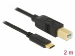 USB-C kaabel C - B 2.0m, (USB 2.0 480 Mbps)
