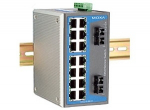 Switch: 14 x 10/100BaseT(X), 2 x 100BaseFX single-mode SC, -40 kuni 75&deg;C, mittemanageeritav DIN