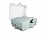 FO seinakarp 24 kiudu 24xSC Simplex/LC Duplex plastik IP65 lukuga