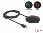 Kondensaator Mikrofon konverentside jaoks, USB-A, must, sobib ka MAC&acute;ile