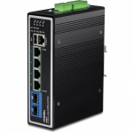 T&ouml;&ouml;stuslik PoE Switch: 4 x 10/100/1000Mbps PoE++, 2 x SFP, IP30, -40 to 75 &ordm;C, 360W