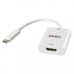 Konverter USB-C (M) - HDMI (F), 2160p30Hz 0.15m, valge