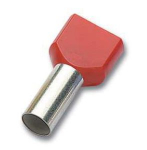 Juhtmeh&uuml;lss 2&times;1,0mm&sup2; isoleeritud L=8mm, punane 500tk/pakk