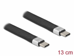USB-C kaabel 0.13m, USB 2.0 480 Mbps, 5A, 20V must