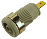 Banaanpesa 4mm,1000V, 24A, isoleeritud, hall