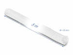 Kaablir&uuml;&uuml;s 25mm, valge, 5.0m pol&uuml;ester, sukk, isesulguv