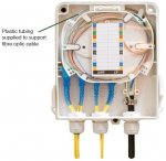 FO seinakarp 8 kiudu 8xSC simplex/LC duplex j&auml;tkuplaadiga plastik IP54 t&uuml;hi