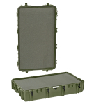 Relvakast 1178x718x427mm, veekindel, roheline, vahuga, ratastega, 26.3kg