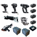 Kuue osaline komplekt Panasonic, Dual voltage 14.4/18V, 4x18V 5.0Ah akut komplektis