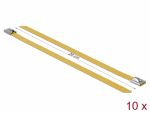 Kaablisidemed 200x7,9mm, terasest, kollased (10tk)