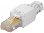 Modularpistik RJ45 Cat5e varjestamata, &uuml;hekiulisele/mitmekiulisele kaablile t&ouml;&ouml;riistavaba