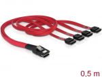 mini SAS SFF-8087 - 4 x SATA 7 pin kaabel 0.5m