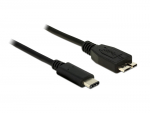 USB-C kaabel C - Micro B 1.0m, USB 3.1 10Gbps, 3A, must
