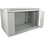 Seinakapp 6U 368x600x450 k,l,s, 19", klaasuks, eemaldatavad k&uuml;ljed, komplekteerimata, hall