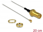 &Uuml;leminek antennile RP-SMA - MHF I 1.37, 20cm, 10mm keermega