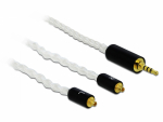 &Uuml;leminek 2.5mm 4pin (F) - 2 x MMCX (M) 1.2m