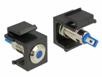 Keystone moodul: sinine 6V LED, must, lame