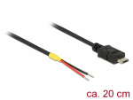 USB kaabel, Micro-B, Lahtiste otstega, 0.2m