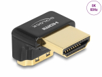 Adapter HDMI (M) - (F), 8K@60Hz 90&deg; nurgaga alla, metallist