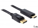 Displayport - HDMI kaabel 1.0m, must